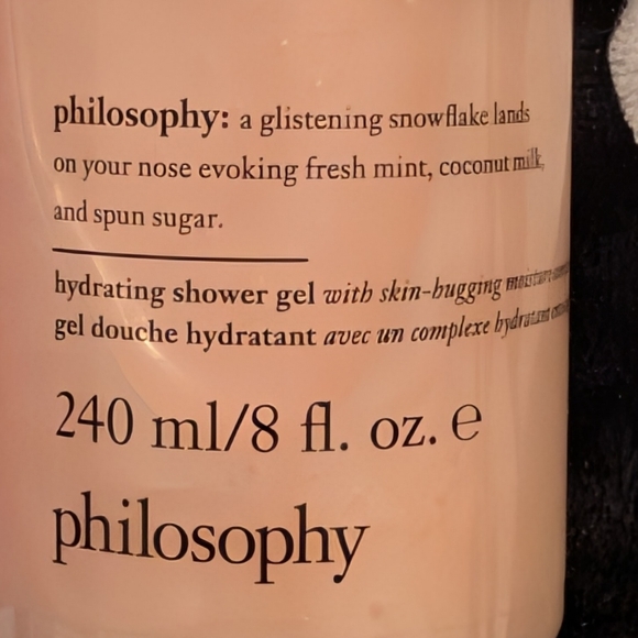 Peppermint Stick 6oz Frosted Snowflakes Shower Gel 8oz Philosophy Bundle 🆕 - Picture 4 of 7